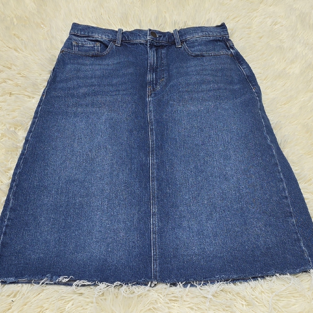 a.n.a Dark Blue A-Line Denim Skirt
